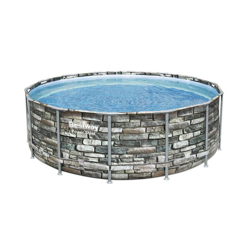 Offre combinée de piscine - Bestway Power Steel Ronde 427x122 cm