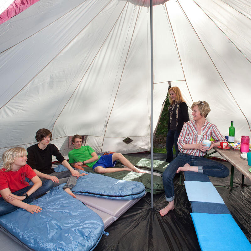 Tente Tipi Kota 550 pour camping - 12 personnes - Hauteur 3 m - Diamètre 5,5 m