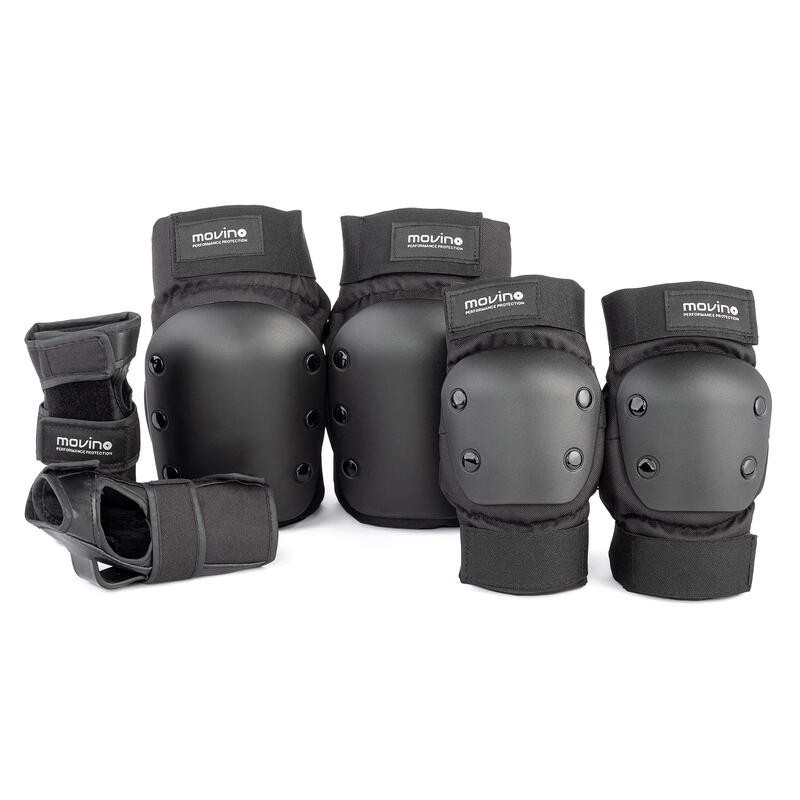 Set de protecție Movino, 3 piese pentru coate și adulți