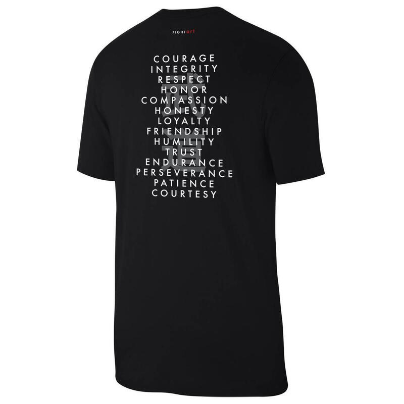 T-shirt Arts Martiaux - Loisirs & Lifestyle - Modèle Bushido Code noir