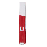 Ceinture Arts Martiaux - Modèle Obi2 - 6 dan - Couleur rouge blanche