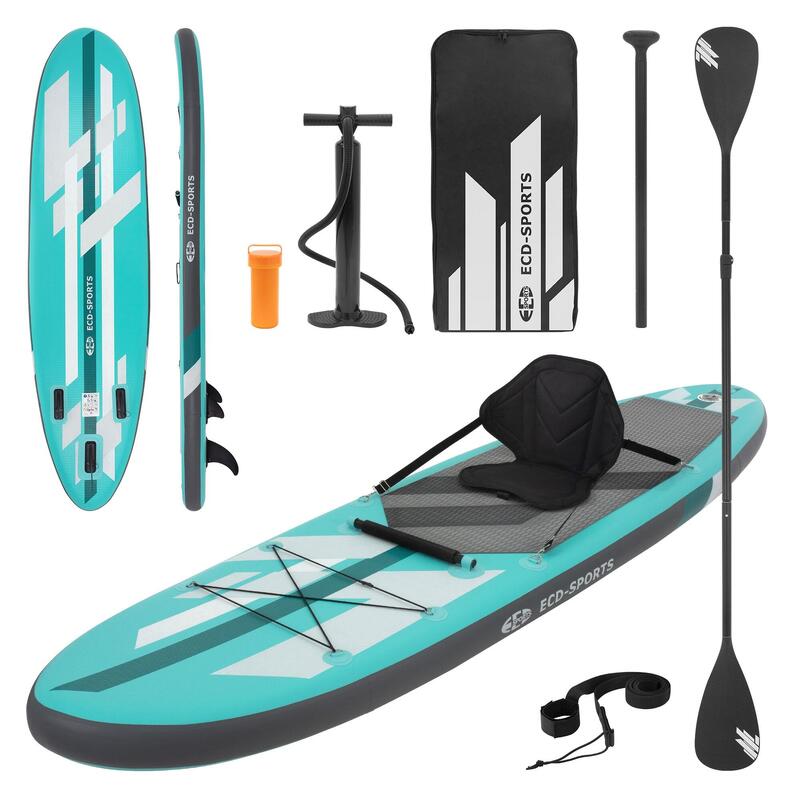 Stand Up Paddle Board met Kayak Seat 320x82x15cm Turquoise