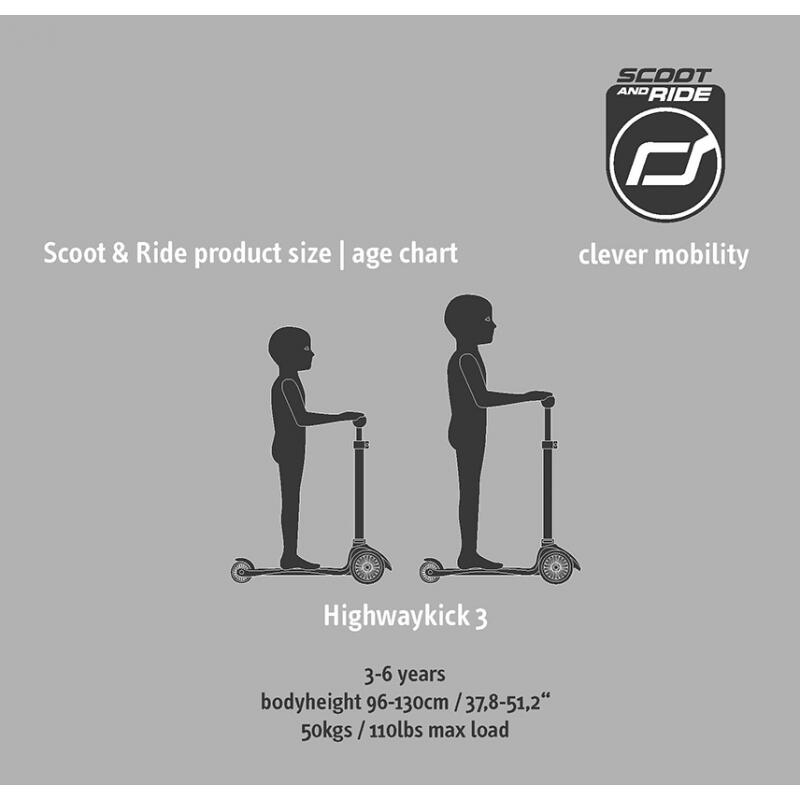 Scoot and Ride  | Highwaykick 3 LED | Lemon