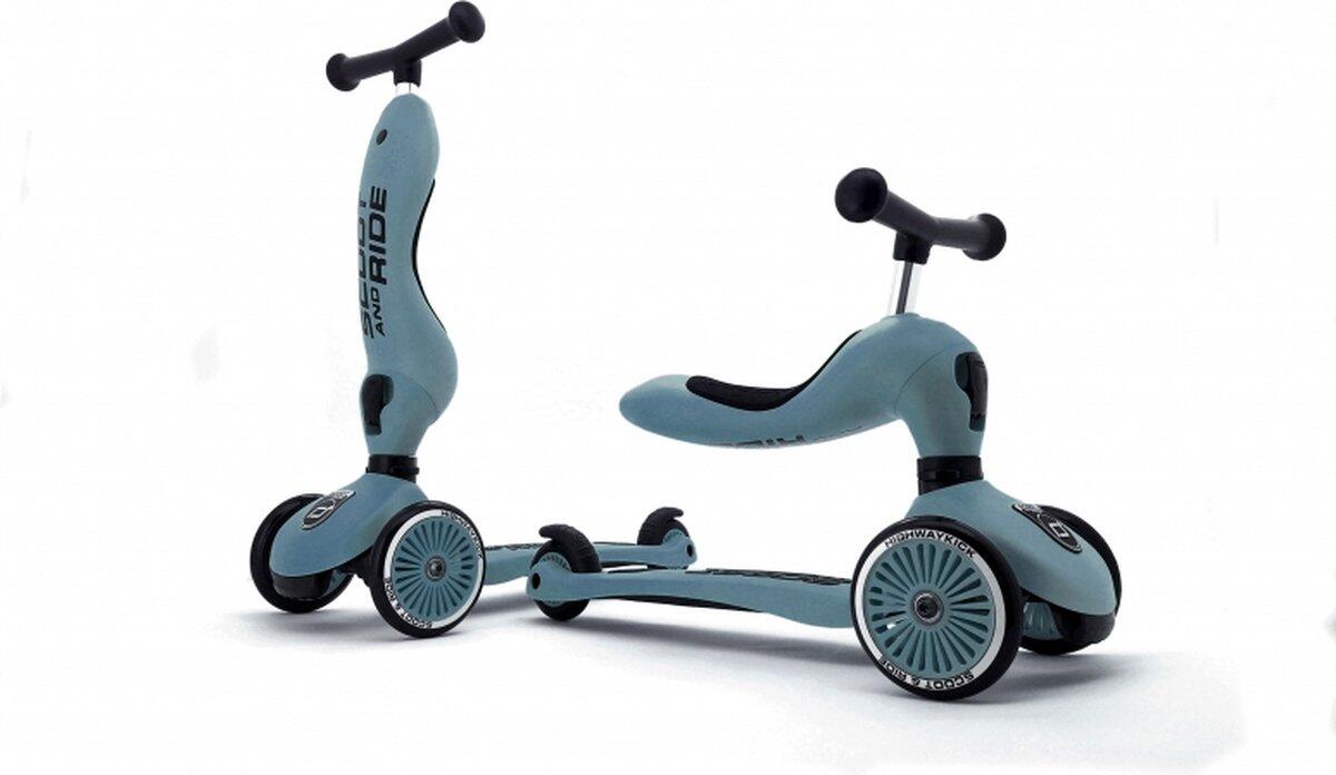 Trottinette 2-en-1 avec siège & 3 roues - Highwaykick 1 Acier 4/5