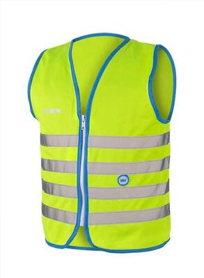 Fluojas kind- fun jacket groen - en1150 - ritssluiting