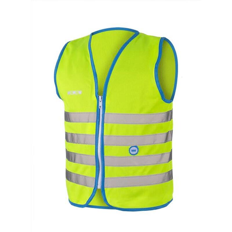 Fluojas kind- Fun Jacket Groen - EN1150 - ritssluiting