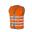 Gilet fluo enfant- Fun Jacket Orange -fermeture éclair