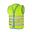 Gilet fluo enfant- Fun Jacket Vert -fermeture éclair