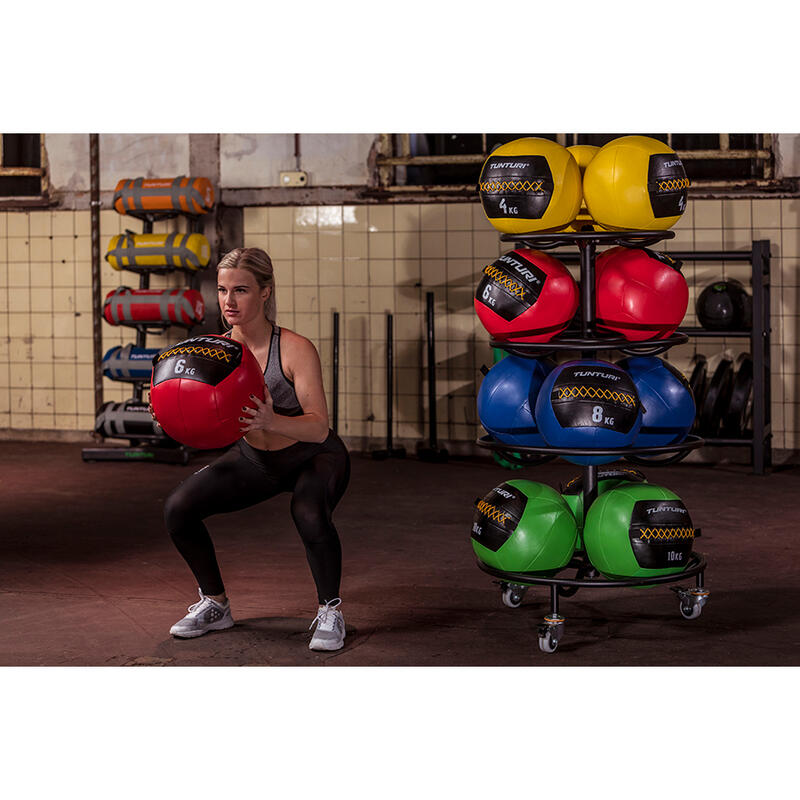 Balle murale wall ball Functional Training 6kg rouge