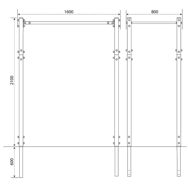 Scala orizzontale da giardino KSOZ008