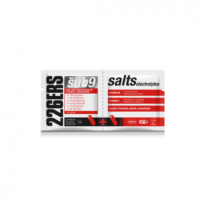 COMPLEMENTO ALIMENTICIO SUB9 SALTS ELECTROLYTES 226ERS  DUPLO - SABOR JENGIBRE