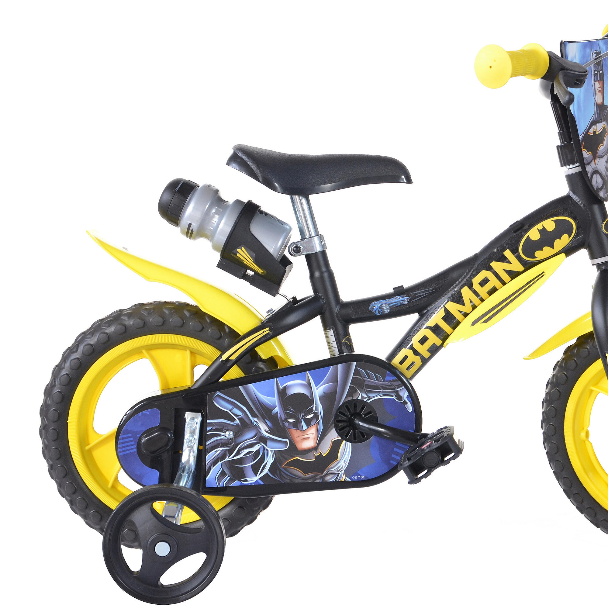 Dino Batman Kids Bike - 12in Wheel 3/4