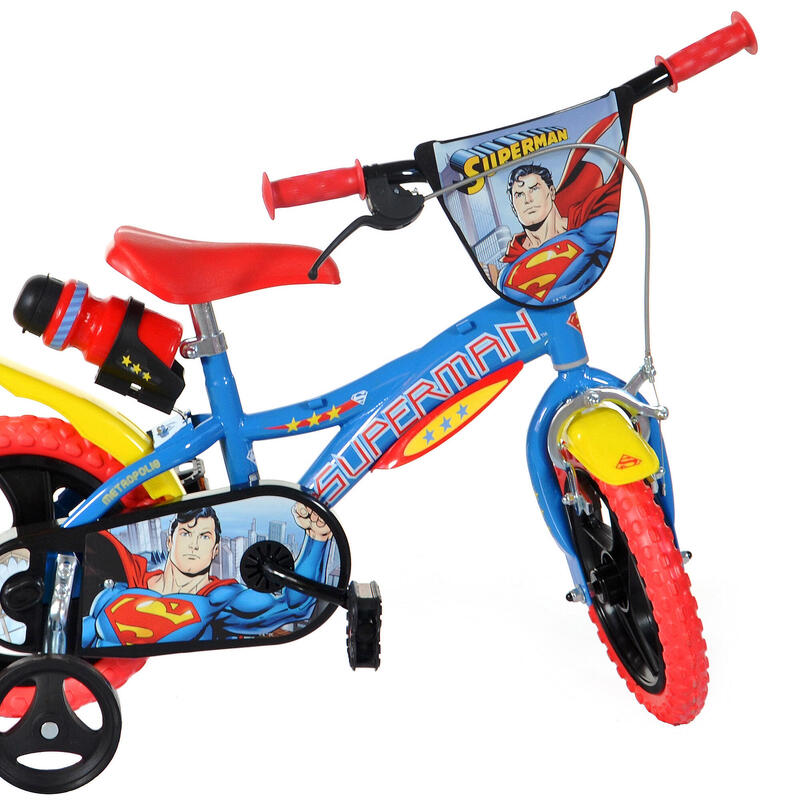 Bicicleta Niños 12 Pulgadas Superman azul 3-5 años