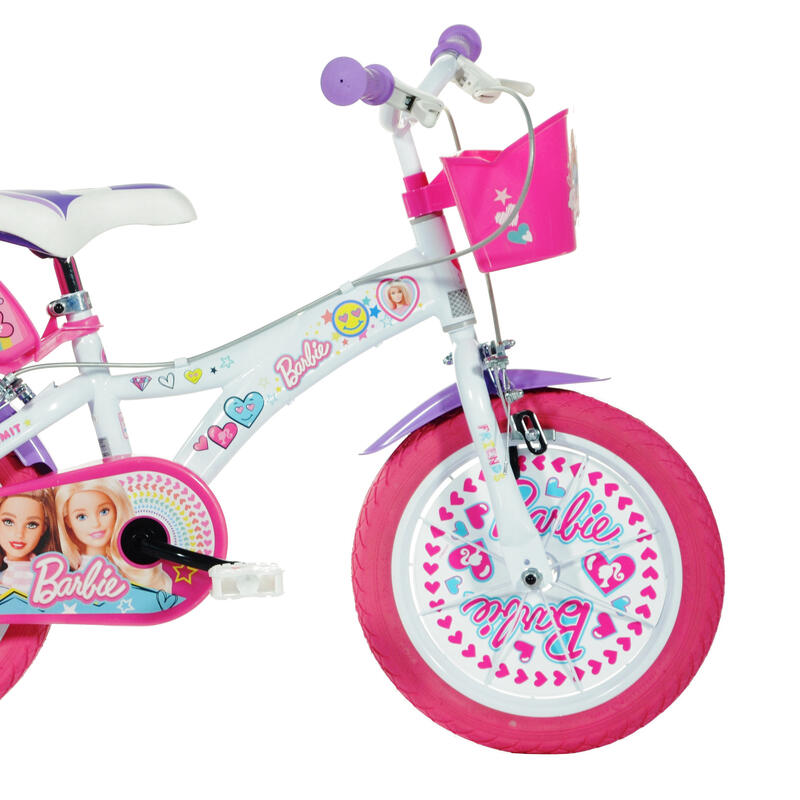 Bicicleta de Menina 14 polegadas Barbie 4-6 anos