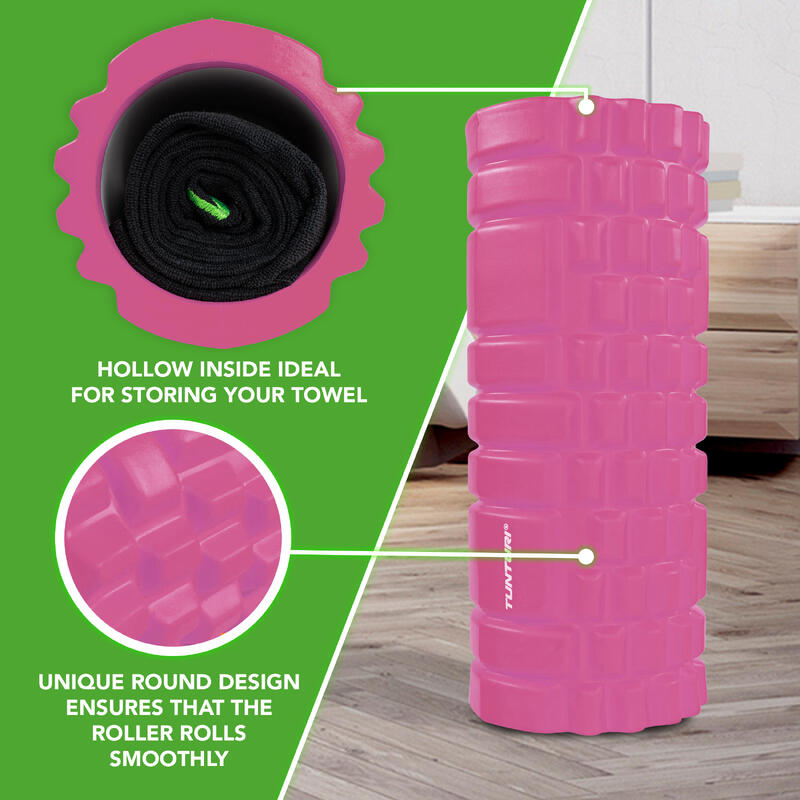 Yoga Grid Foam Roller - Foam roller the grid - Fitness Roller - Roze