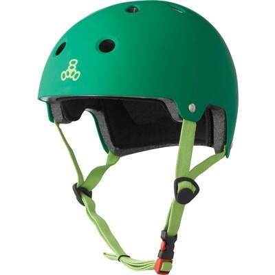 Photos - Protective Gear Set Triple Eight Dual Certified  Helmet - Kelly Green Matte (fka Brainsaver)