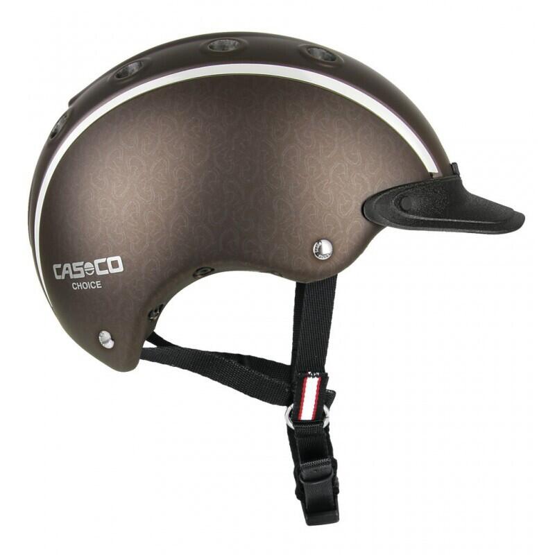 Kinder Reit-, Fahrrad- und Skihelm CHOICE braun metallic S (52-56cm)