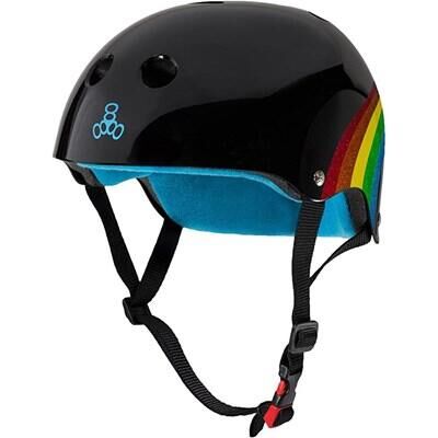TRIPLE EIGHT Sweatsaver Helmet - Rainbow Sparkle Black