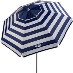 Aktive Parapluie de plage coupe-vent 8 mâts 200 cm marine