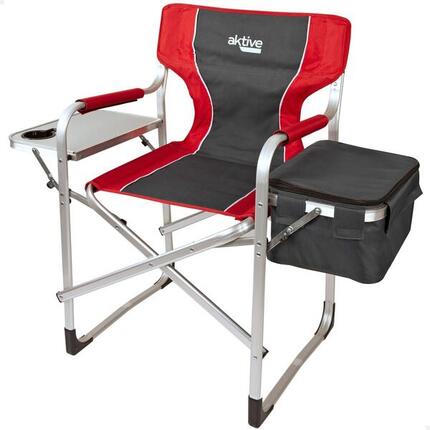 AKTIVE - Chaise Pliante Camping avec Table et Sac Isotherme