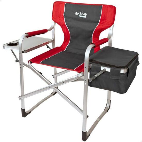 AKTIVE - Chaise Pliante Camping avec Table et Sac Isotherme