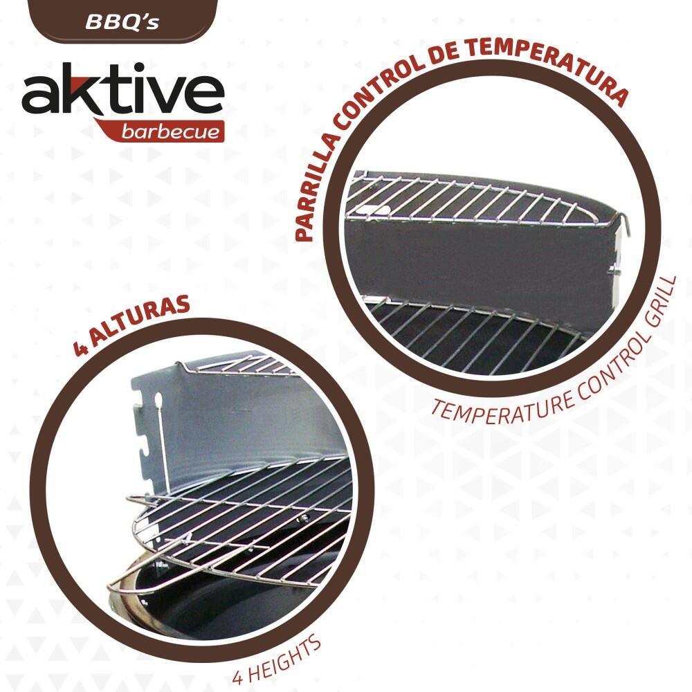 Barbacoa redonda portátil Aktive 3/5
