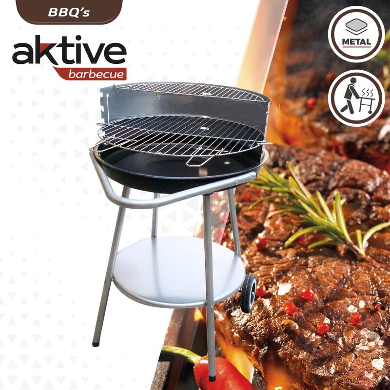 Barbecue portable rond 4 hauteurs Aktive