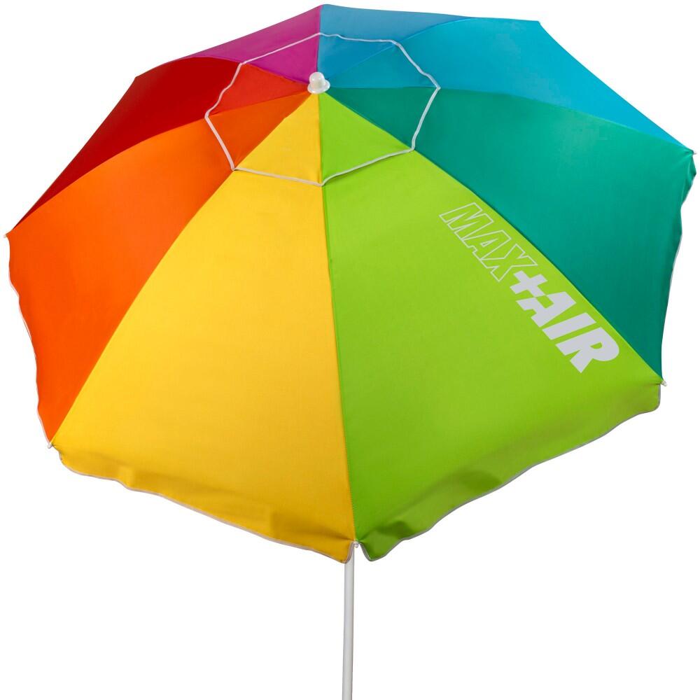 Guarda-sol de praia 220 cm à prova de vento com proteção uv50 aktive beach