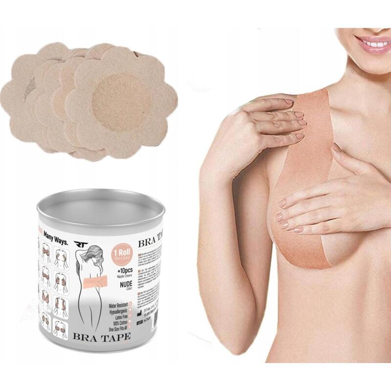 Taśma do kinesiology tapingu REA TAPE BRA, z nasutnikami