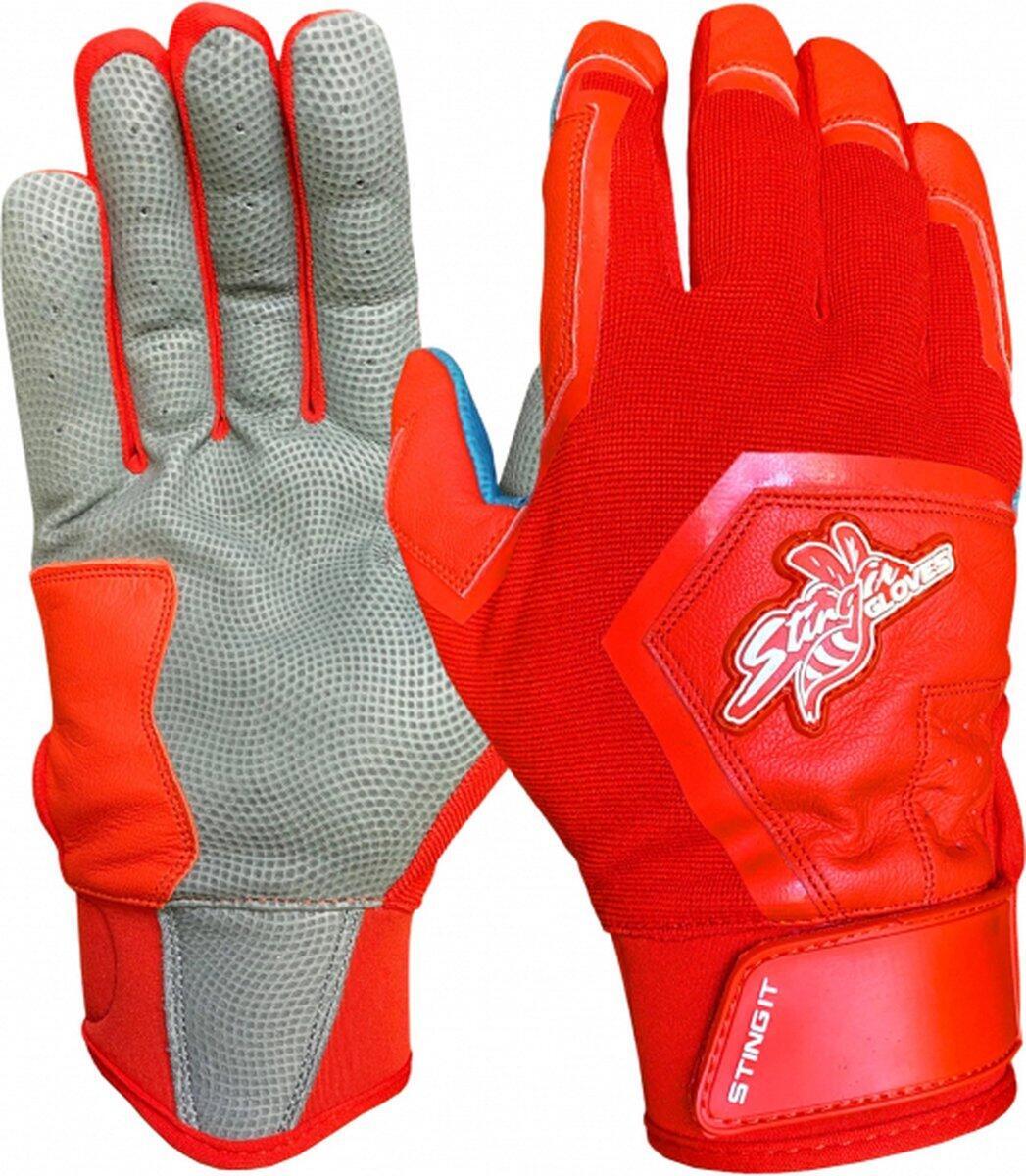 Bat Gloves - Sting Squad - Red - Adults - Medium