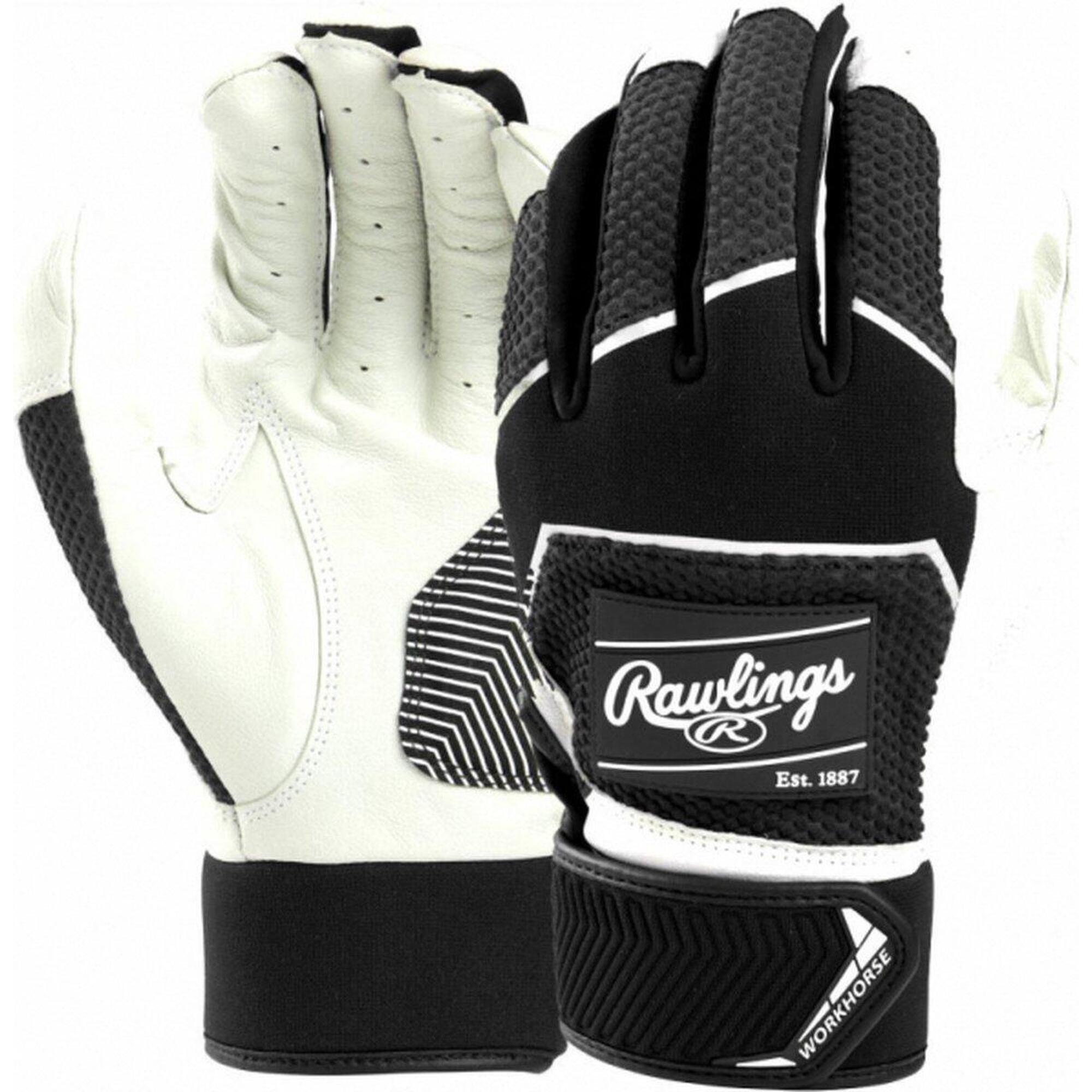 RAWLINGS Schlaghandschuhe - Workhorse - Schwarz - Erwachsene - Large