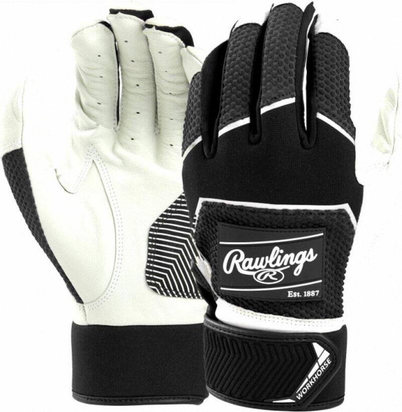 Guantes de bateo - Workhorse - Negro - Adultos - Mediano