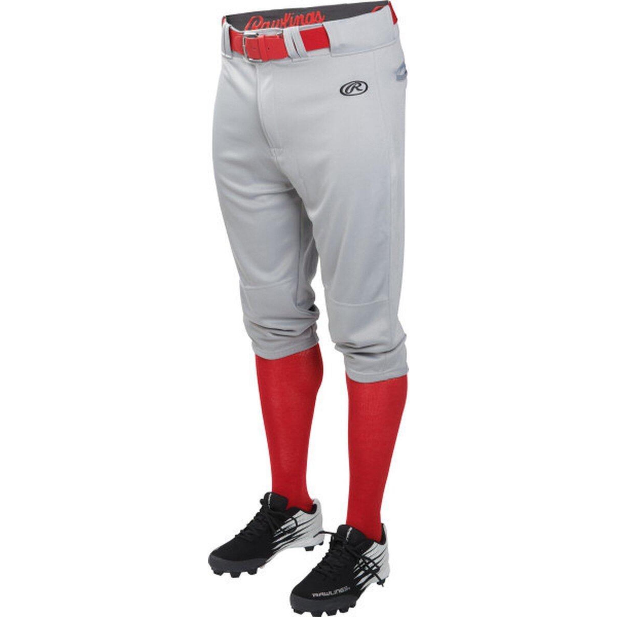 Pantaloni da baseball - Pantaloni a tre quarti - Lancio - Adulti - Grigio Grande 1/2