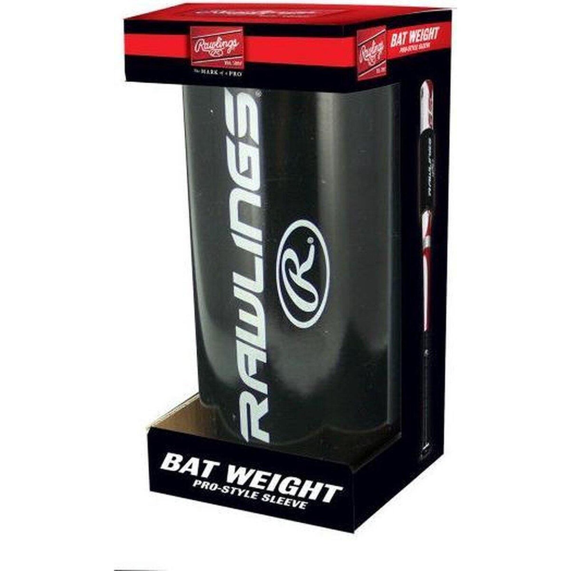 RAWLINGS Peso della mazza da baseball - Manicotto del peso della mazza Pro-Style - Nero