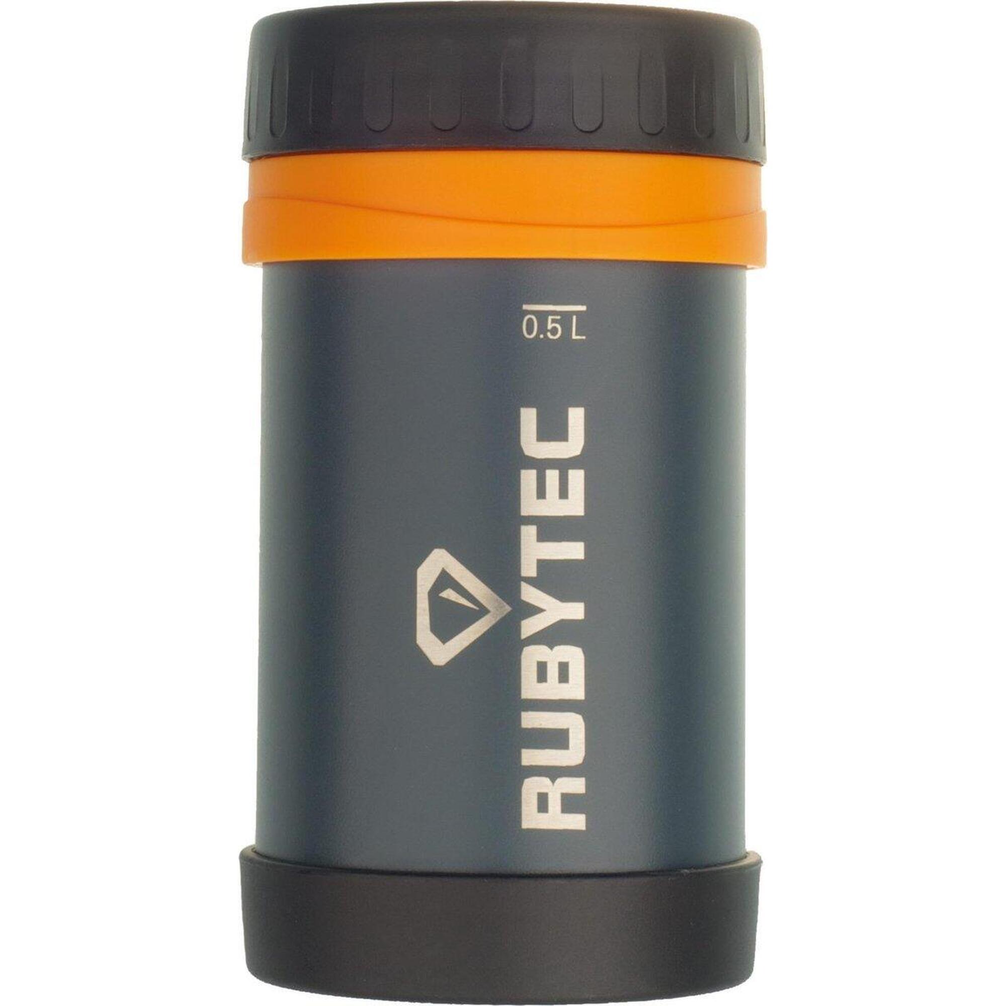 Shires - Gourde Shira Conteneur Alimentaire - 500 Ml - Gris Foncé - Gourde - Gris - 0,5 L - Decathlon