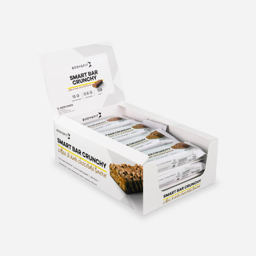 BODY&FIT Smart Bars Crunchy - Proteïne Repen - Coffee & Dark Chocolate - 12 eiwitrepen