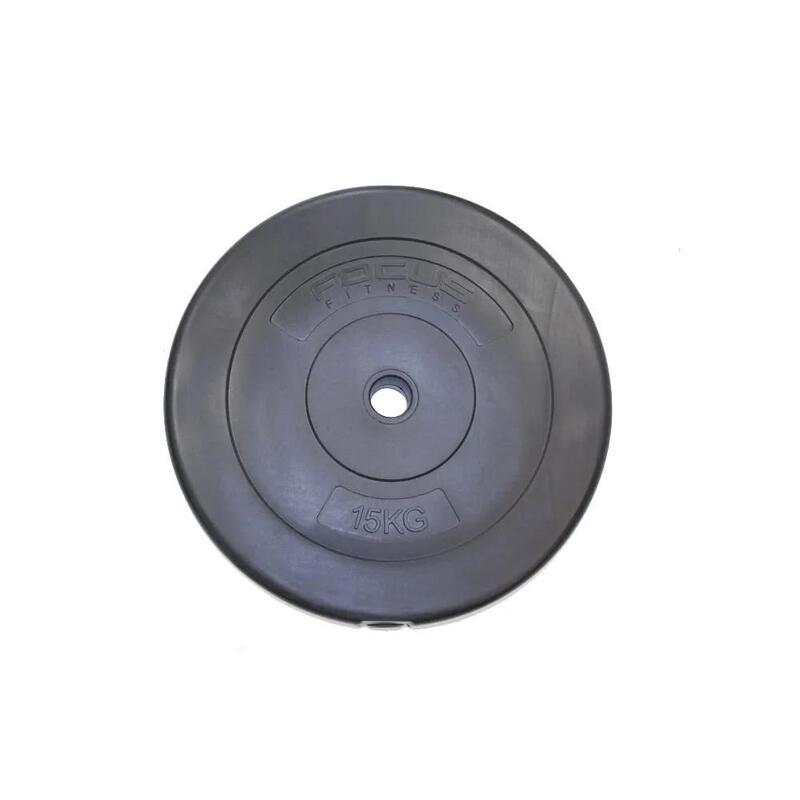 Plaque de poids 30 mm - 15 kg - Plastique