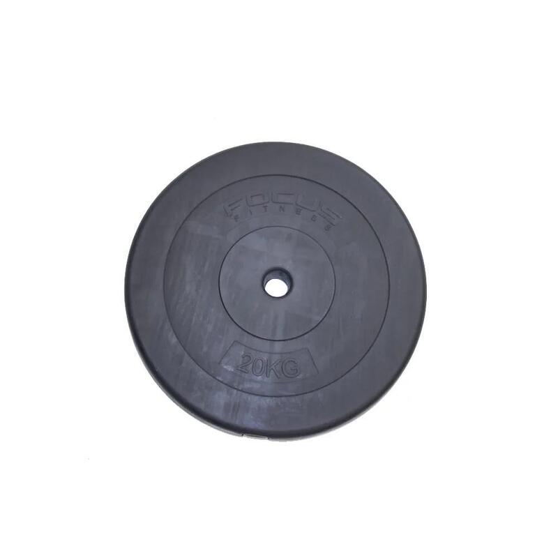 Disque de poids 30 mm - 20 kg - Plastique