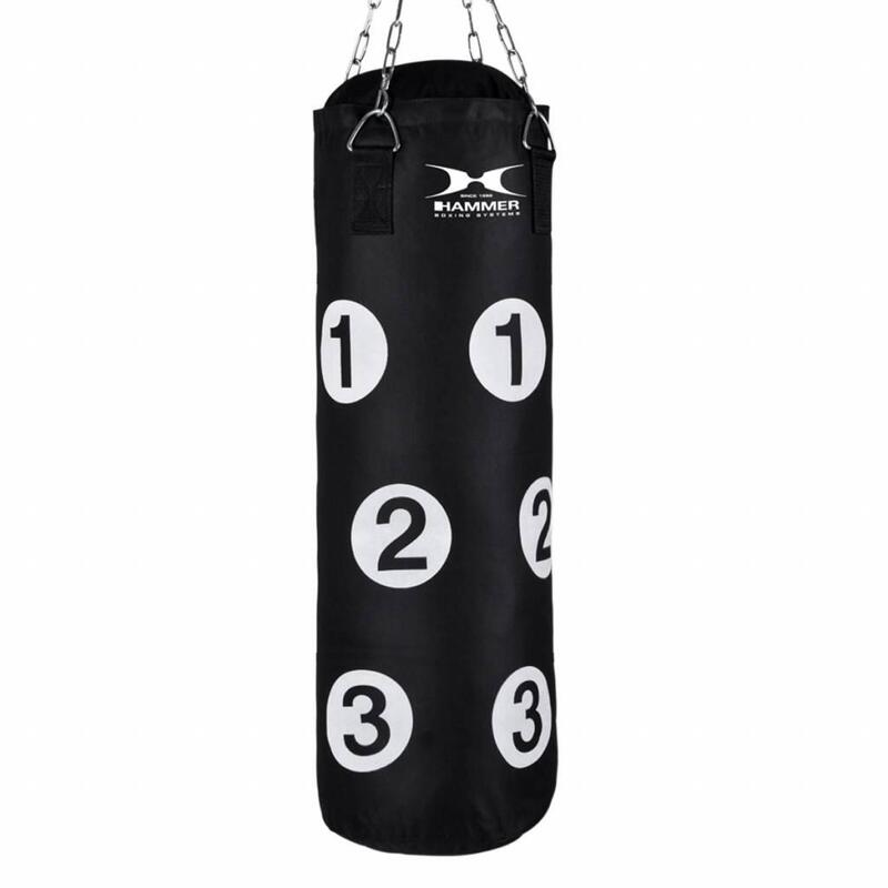 Boxing Punching bag Sparring met nummers, black, 80x30 cm
