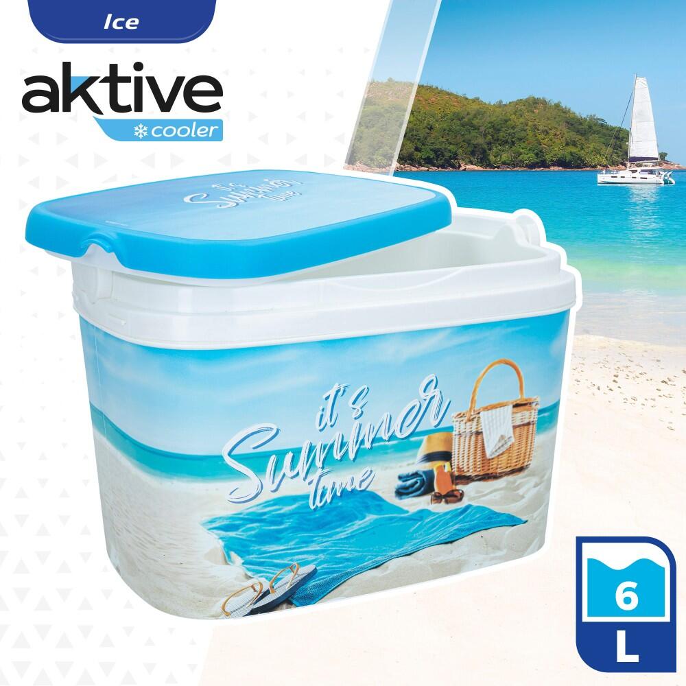 Glacière de plage 6 litres 29x19x20,5 cm Aktive 2/5