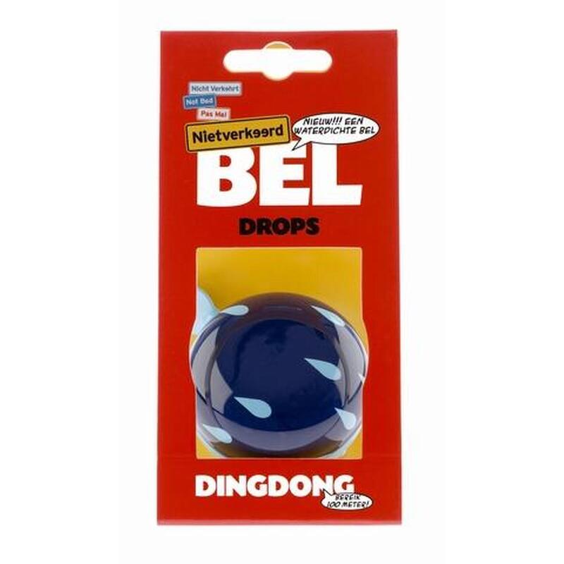 Bicycle Bell Ding Dong Drops 60 Mm - Blue/Blanc Drop