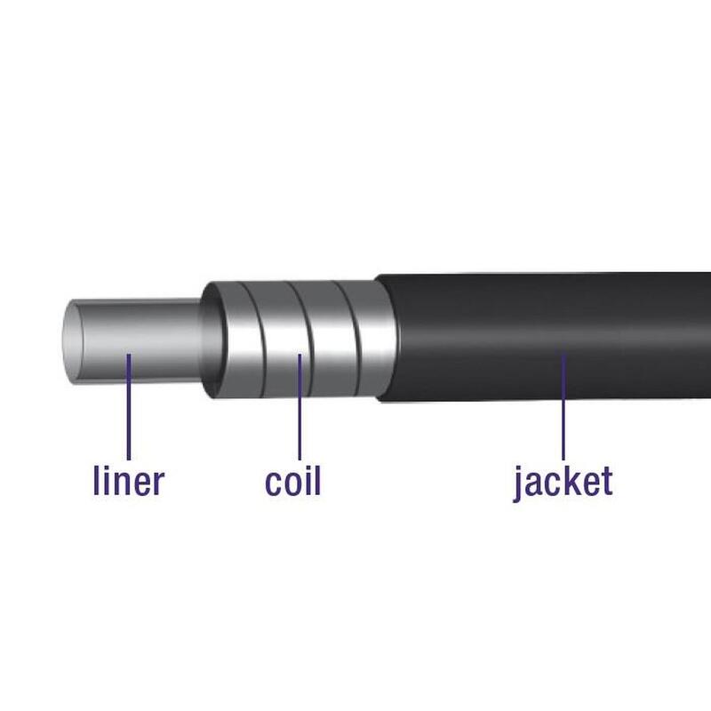 Rem buitenkabel met voering 10 meter / Ø5,0mm -