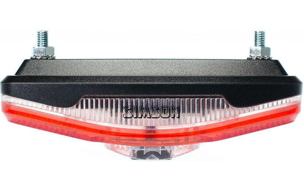 Simson Batterie-Gepäckträger-Rücklicht Cliff 1 LED an/aus 4/5