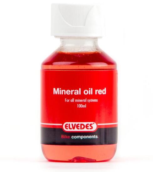 Olio minerale rosso Elvedes 100 ml per freni Shimano.