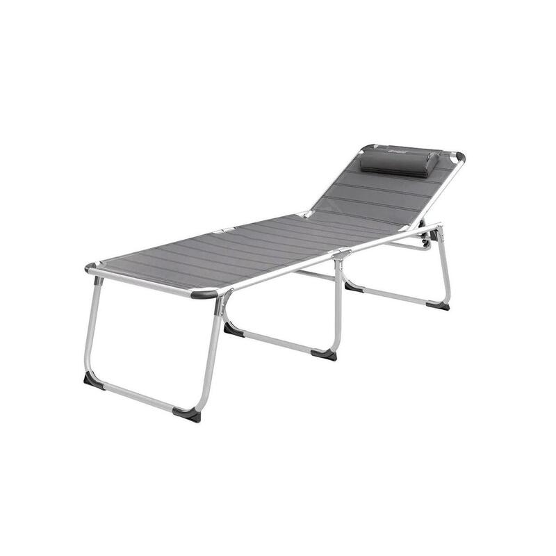 Outwell Chaise longue pliante New Foundland XL Gris Aluminium 410076