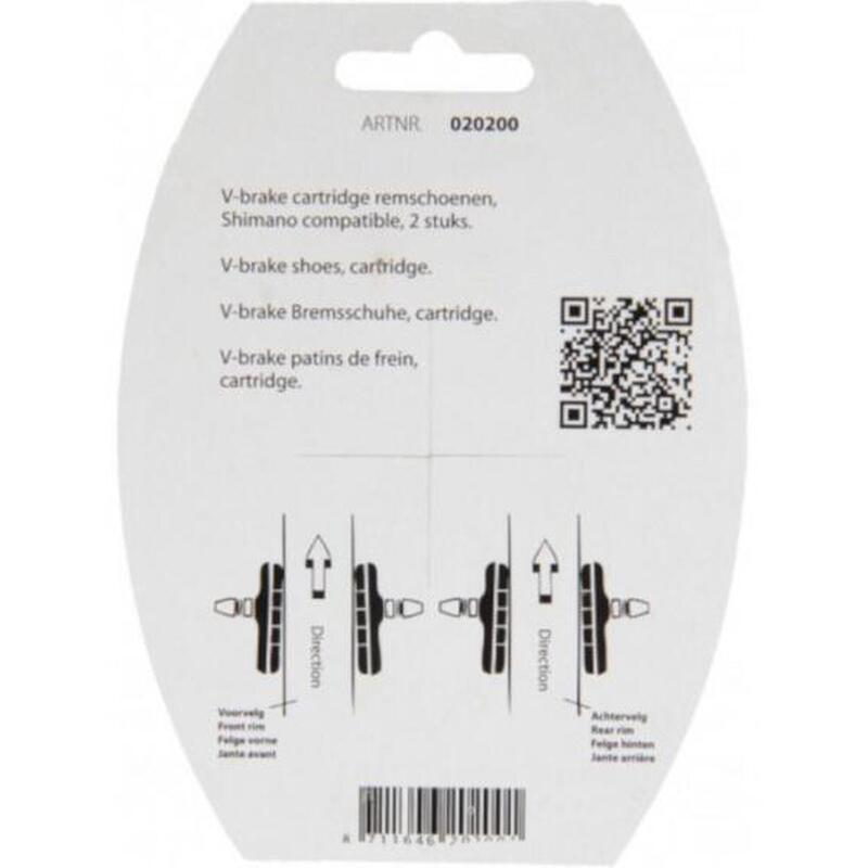 Cartridge Remschoenen V-Brake 72Mm