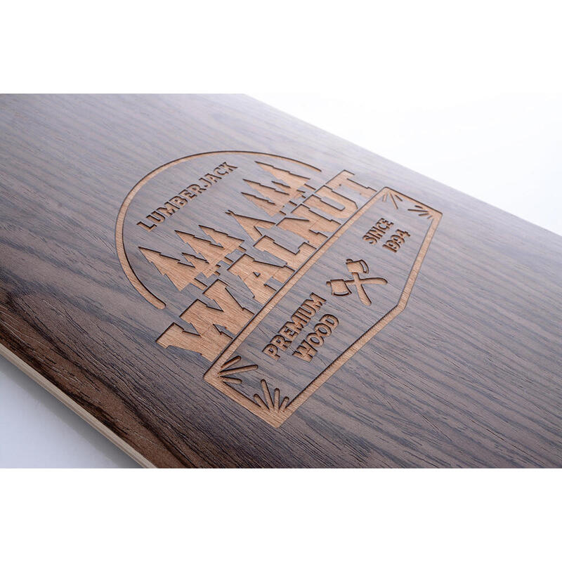 Tempish longboard Walnut 99 x 21 cm zwart/bruin