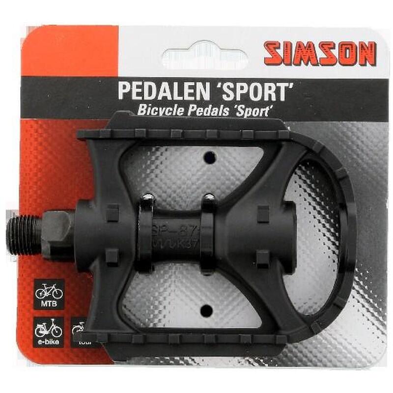 Pedalen Sport Zwart