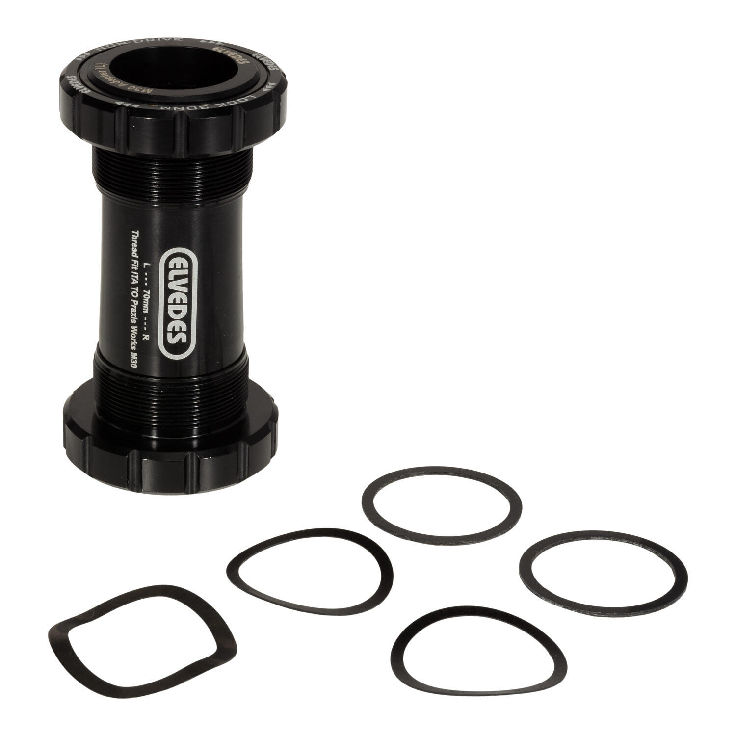 Eje de pedalier estándar Elvedes ThreadFit ITA para Praxis 2/2