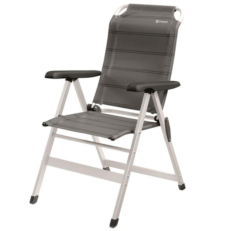 Cadeira dobrável Ontario 61x70x105 cm cinzento 410078